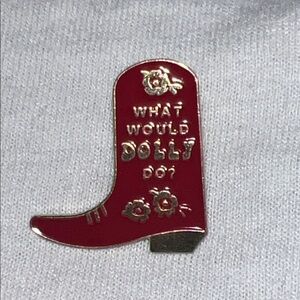 What Would Dolly Do? boot pin